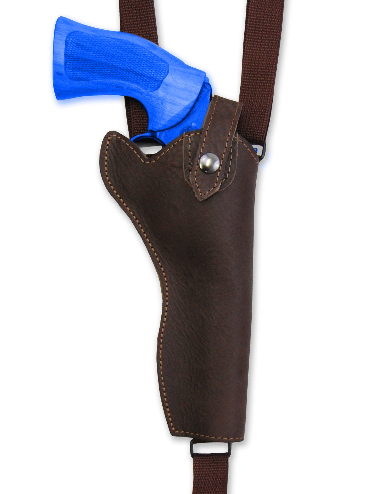 NEW Barsony Brown Leather Vertical Gun Shoulder Holster for Taurus 6