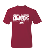 Arkansas Razorbacks 2022 Outback Bowl Champions T-Shirt - $20.99+