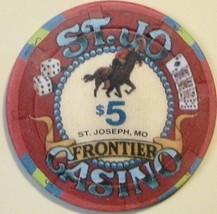 $5 Casino Chip. St Jo Frontier, St Joseph, MO. X02. - $6.50