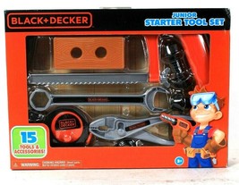 Jakks Pacific Black & Decker Junior Starter 15 Tool & Accessories Set Age 3 Up