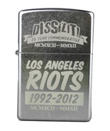 Dissizit! 20 Year Los Angeles Street Riots Commemorative Chrome Zippo Li... - $30.28