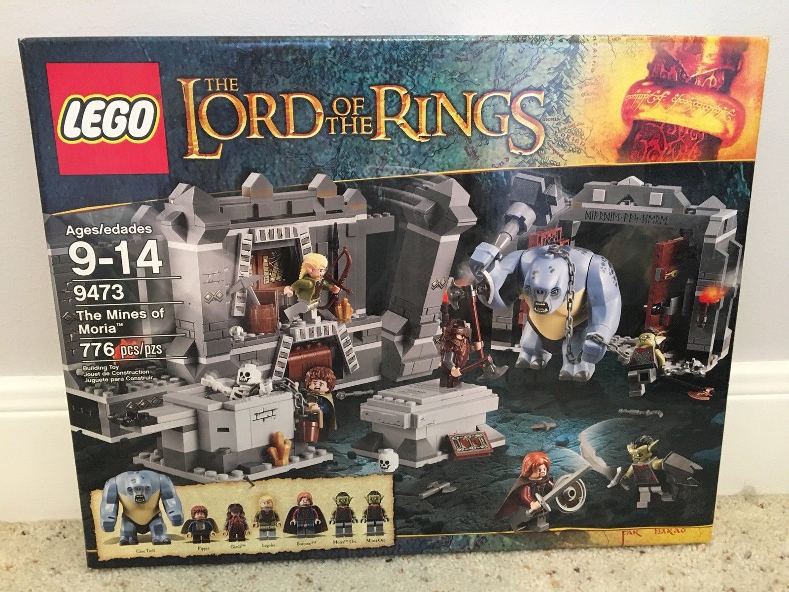 Lego Lord Of The Rings The Mines Of Moria (9473) Building Set [new 