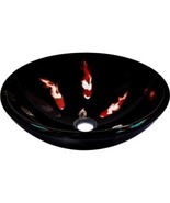 Fiche Glass Vessel Sink in Koi Design  - $129.99