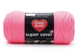 Red Heart Super Saver Yarn, Pretty 'N Pink, 7 Oz. Skein - $7.95