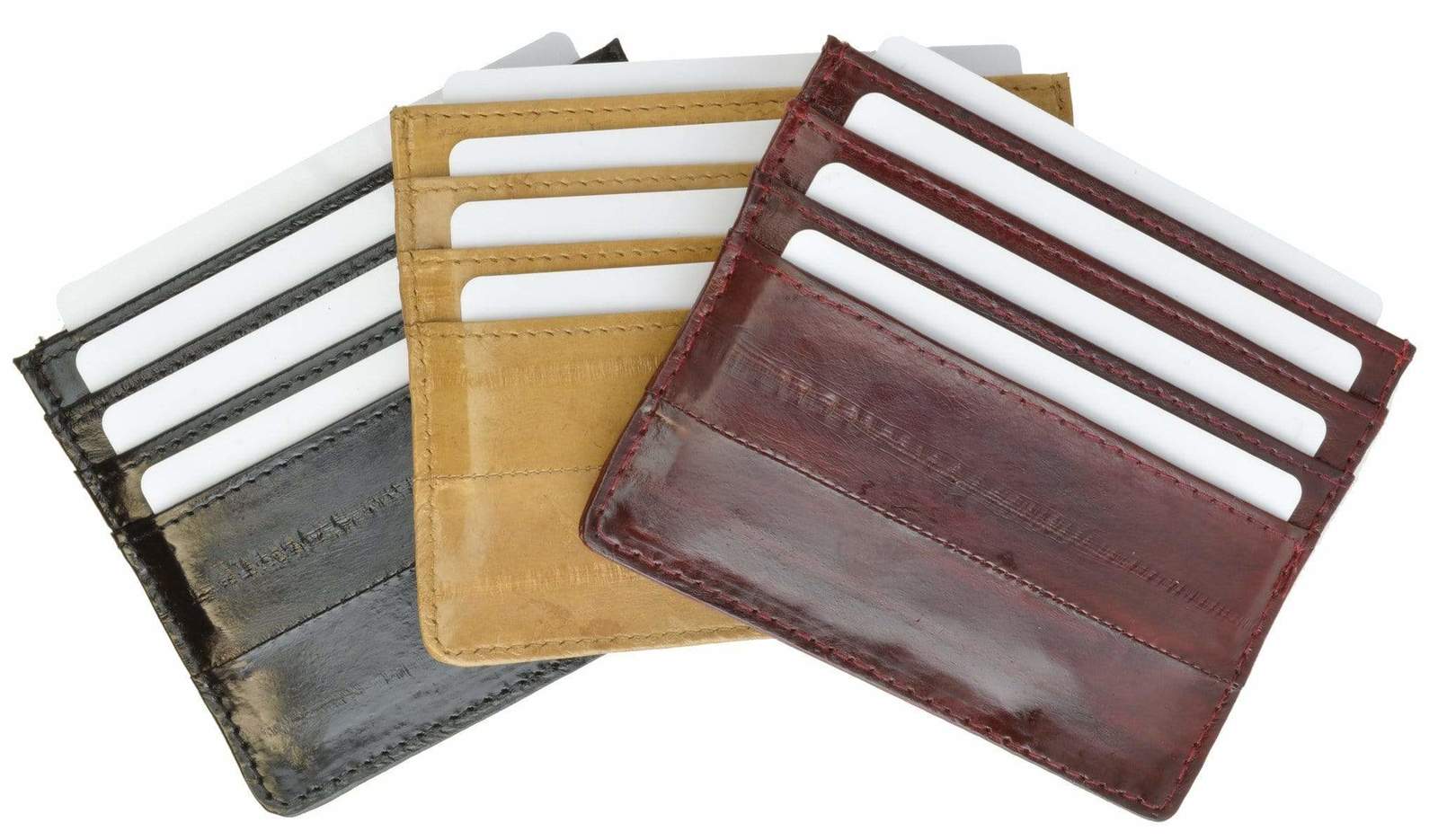 Eel Skin Soft Leather Credit Card Holder  E 170