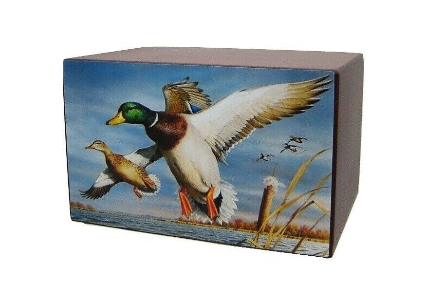 Marshland Ducks Cremation Urn for Ashes Adult Size Cremation Urns