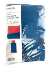 Ikea URSKOG Twin Duvet cover and pillowcase lion/dark blue orange - Open Bag - $29.59