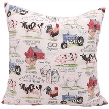 Organic Farming Pillow Cover - Farmers Market Pillow Cover - Farmhouse Pillow -  - $18.99
