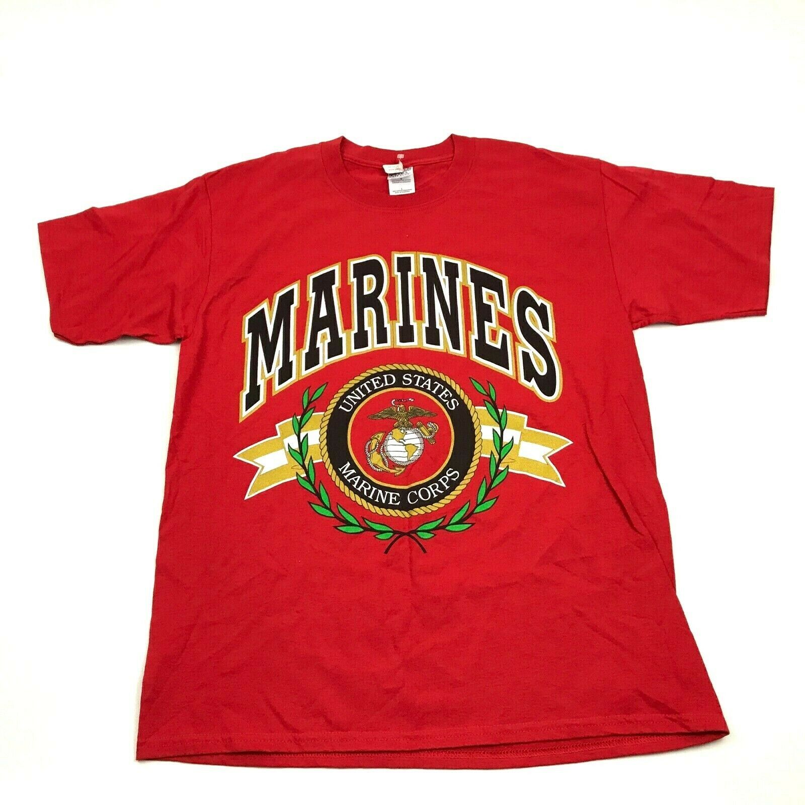 red marine shirt