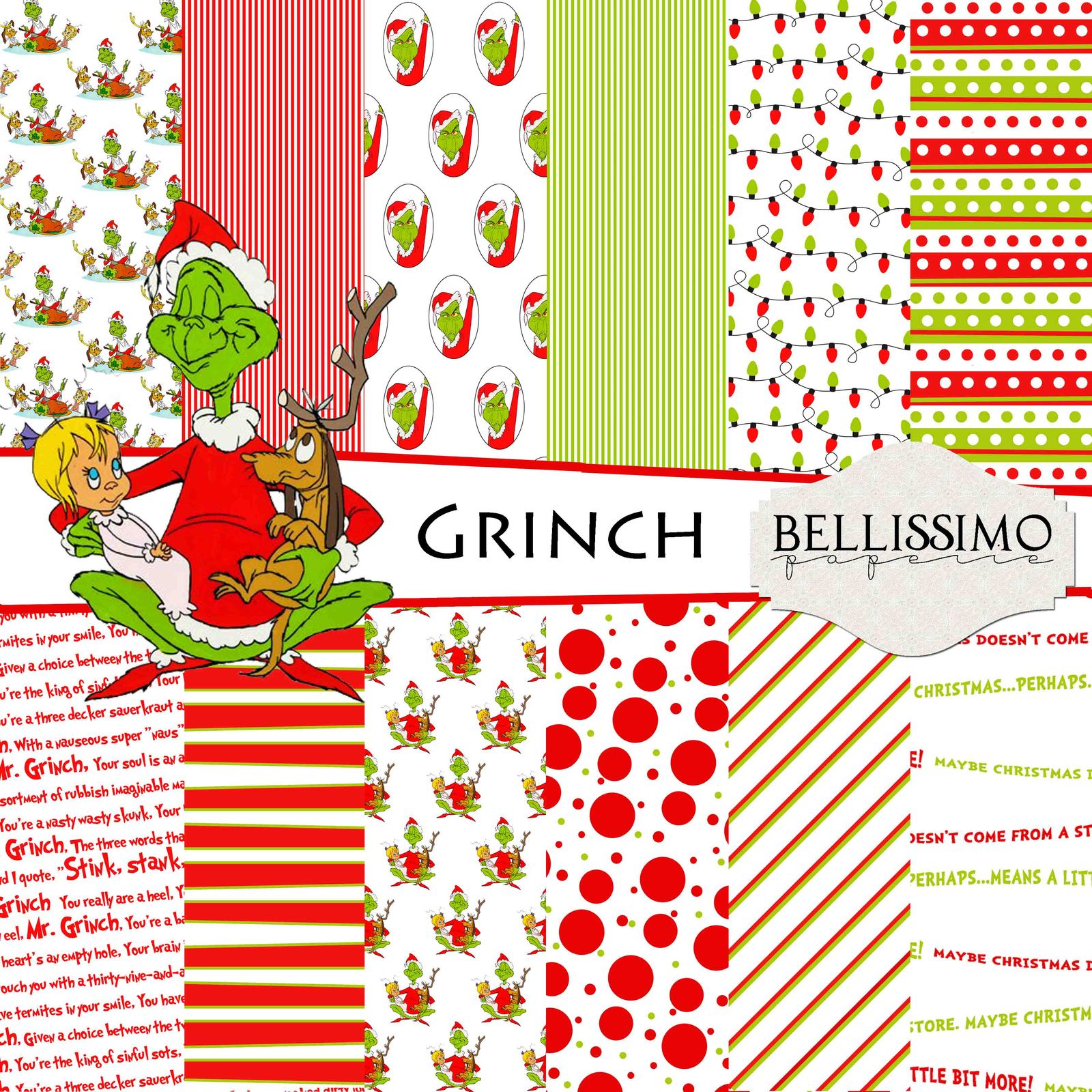 Grinch Christmas Paper 