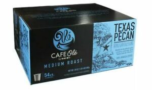 HEB Cafe Ole Texas Pecan Single Serve Medium Roast Coffee 54 count K Cups 3 Pack - $148.47