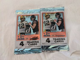 Lot of 2 2017 panini donruss nfl football 4 trading card sealed pack - $53.66
