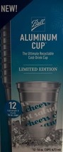 Ball Aluminum Cup The Ultimate 100% Recyclable Cold-Drink Cup 16 Oz, Box... - $9.95