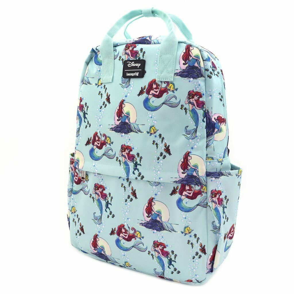 Loungefly Disney The Little Mermaid Ariel Scenes Square Bag Backpack