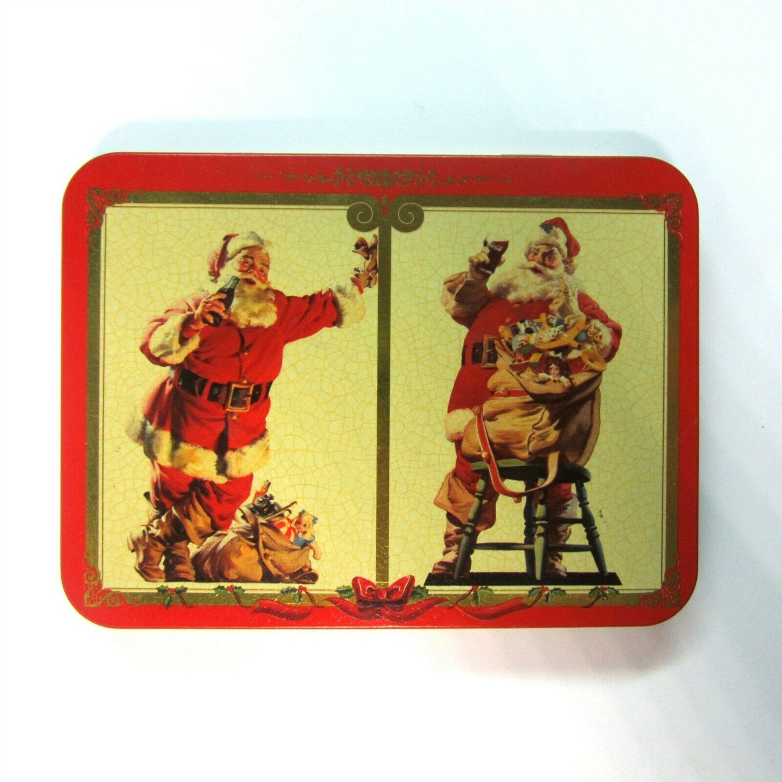 2 Decks 1994 Coke Coca Cola Santa Claus Playing Cards In Collectible 