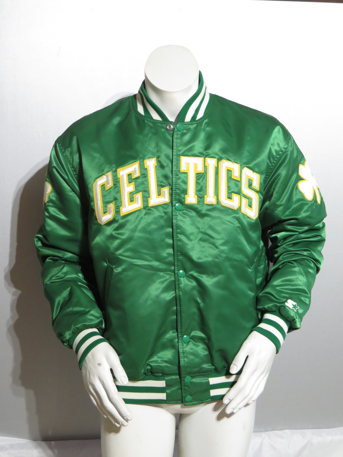 Boston Celtics Jacket (VTG) - Satin Classic by Starter - Men's Extra-Large - Basketball-NBA
