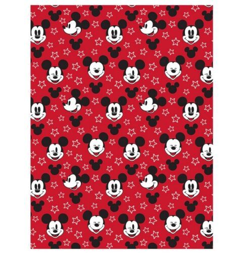 MICKEY MOUSE DISNEY ORIGINAL LICENSED SILK TOUCH BLANKET TWIN SIZE (60”x80”)