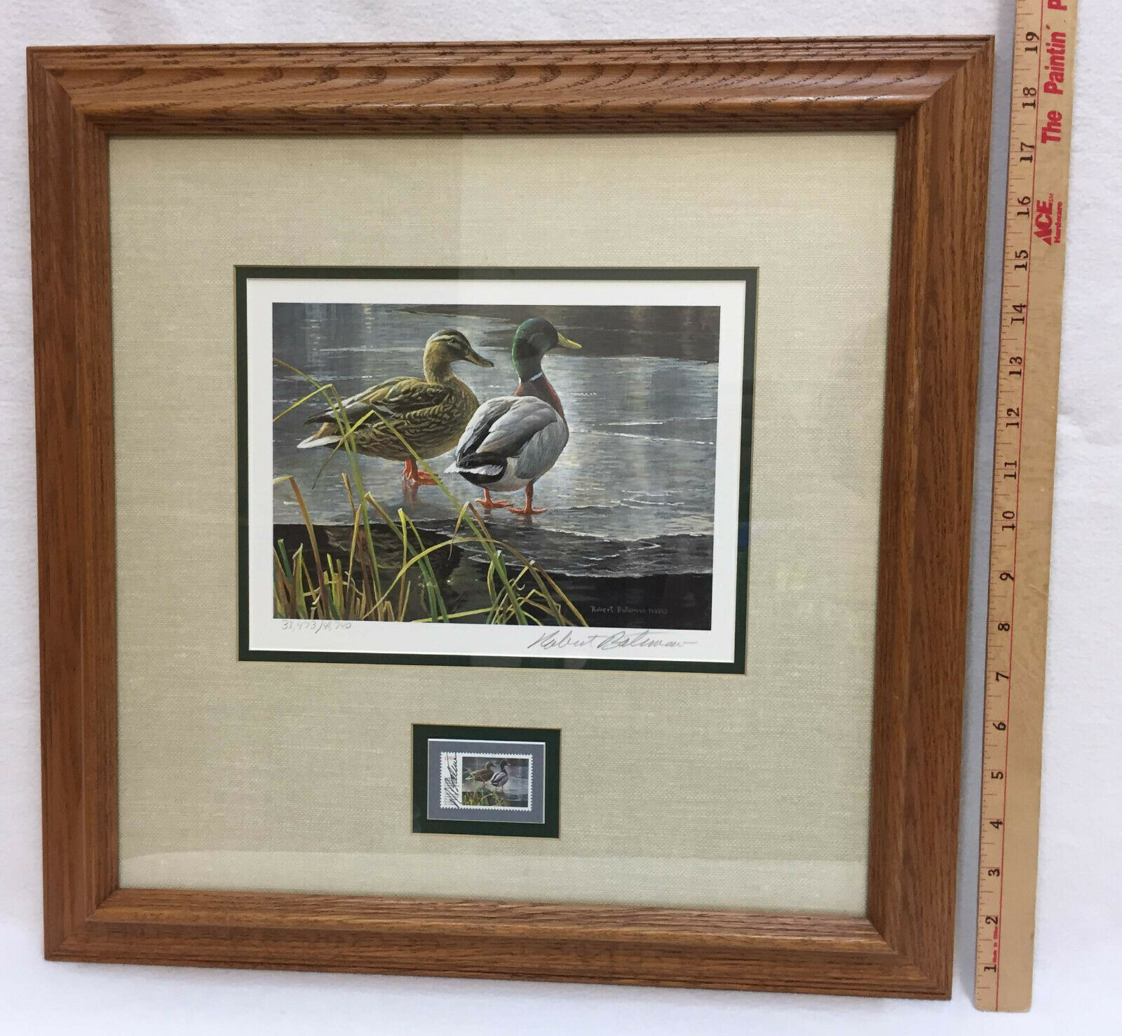 Robert Bateman Print 1985 Canadas First Wildlife w/ Stamp Framed ...