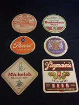 Vtg Collectible Lot Of Beer Bar Coasters Pearl National Beer Coopers Budweiser - $29.95