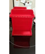 Vintage 50s RED Lustro Ware L-50 Spice Rack Shelf Plastic Cabinet Rare H... - $45.00