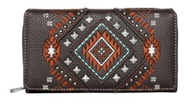 Montana West STUDDED Collection Wallet - Coffee - $26.60