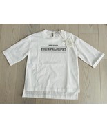 Brunello Cucinelli Girls Youth Philosophy White Top ( 8 ) - $349.97