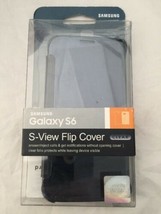  100% Original Samsung Galaxy S6 Protective / S-View / Wallet Flip Cover Case - $12.59
