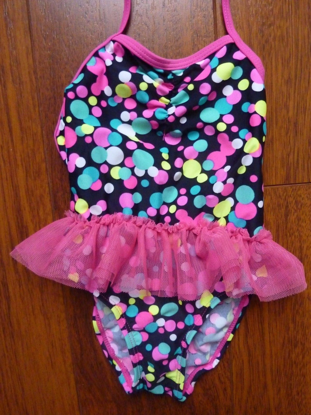 New Healthtex Baby Girl Peach Mermaid In Training Two Piece Swimsuit 0-3 Months