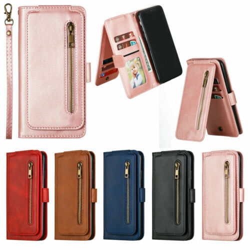 For iPhone 13 Pro Max 7 8 Plus XR 6S Case Flip Leather Wallet Flip back Cover