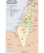 Israel and the Occupied Territories 2018 Map Wall Art Poster Print Home ... - $13.95+