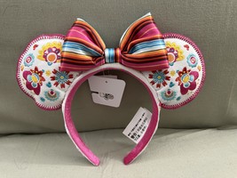 Disney Parks Beautiful Embroidered Minnie Mouse Ears Headband NEW image 1