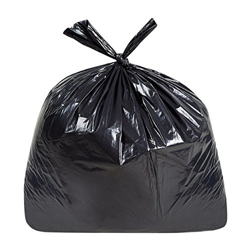 65 Gallon Trash Bags for Toter, Large Black Garbage Bags, 50