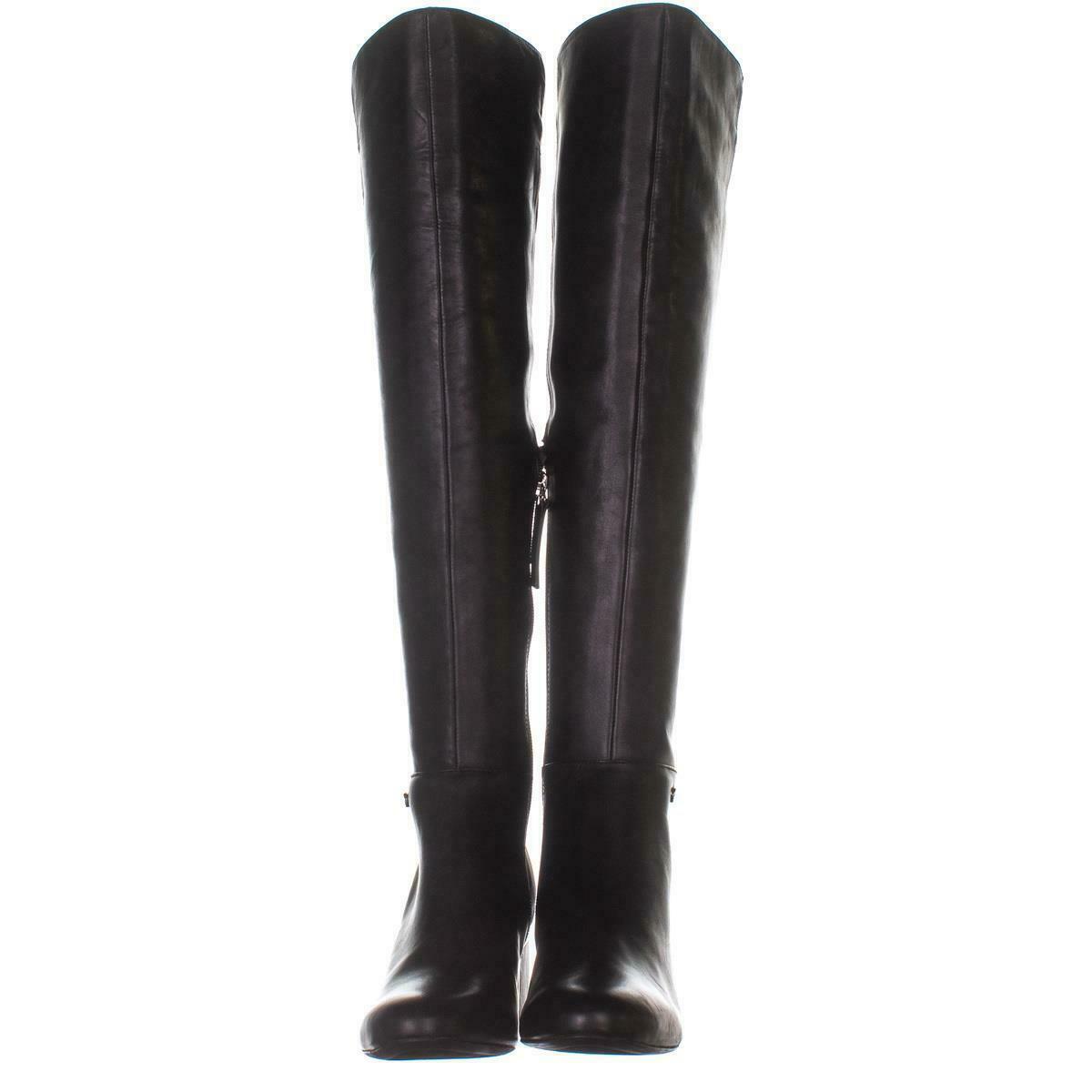 DKNY Cora Knee High Boots 499, Black, 8.5 US / 39 EU - Boots