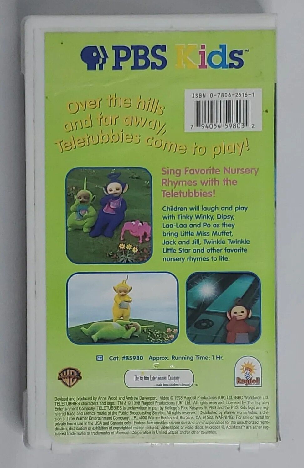 Teletubbies Nursery Rhymes VHS VCR Tape 60 Minute 1998 Video PBS Kids ...