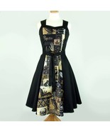 Cute Rockabilly 50s Retro Edgar Allan Poe Raven Dress Pin Up Vintage Fas... - $78.41