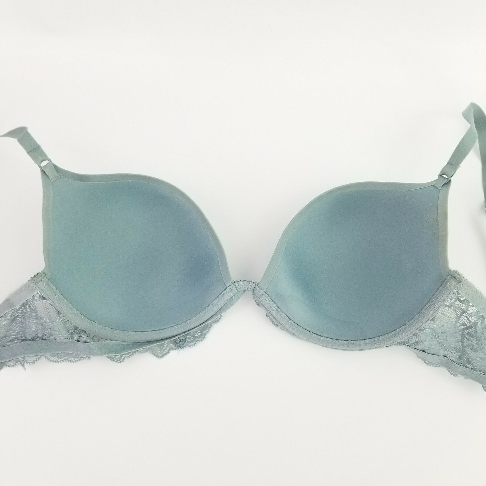 Gap Body Blue Lace Underwire Demi Bra Sz 34D - Bras & Bra Sets