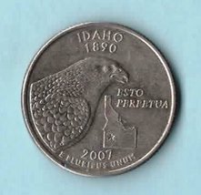 2007 D Idaho State Quarter - Circulated - About XF - $1.75