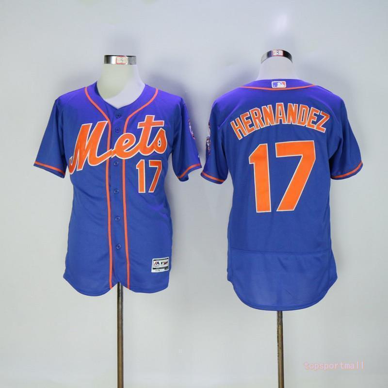 New York Mets 17 Keith Hernandez Blue Flexbase Baseball Jersey - Fan ...