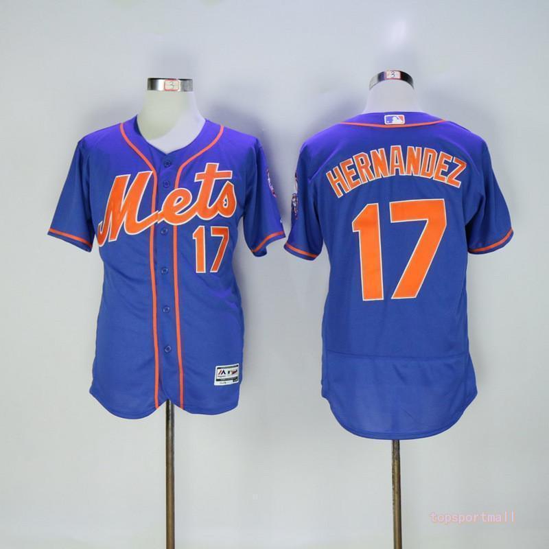 New York Mets 17 Keith Hernandez Blue Flexbase Baseball Jersey - Fan Apparel & Souvenirs