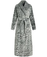 RH Long Bathrobe Women&#39;s Plush Soft Elegant Lounger Collared Sleepwear R... - $43.99
