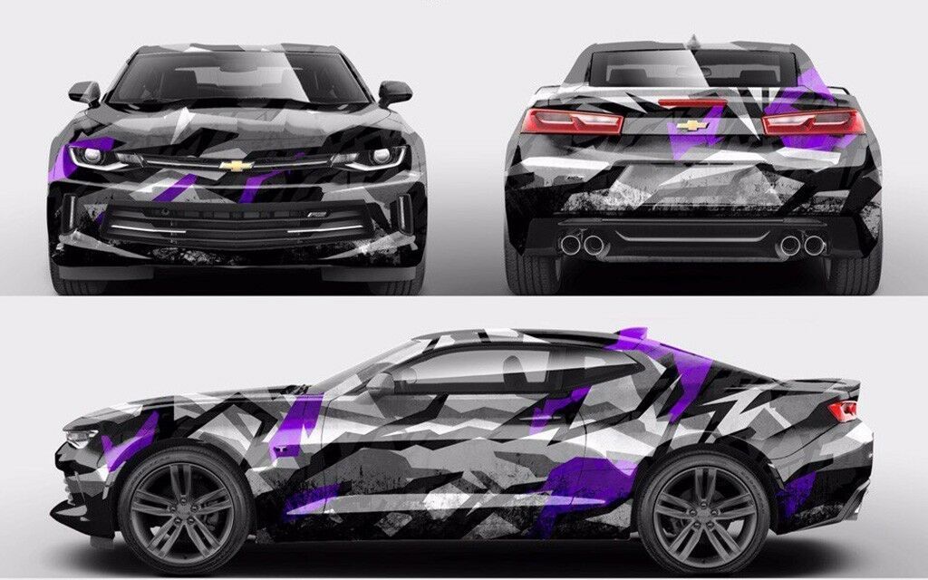 Custom Car Sticker Hood Decal Full Body Livery Vinyl Wrap Urban Snow