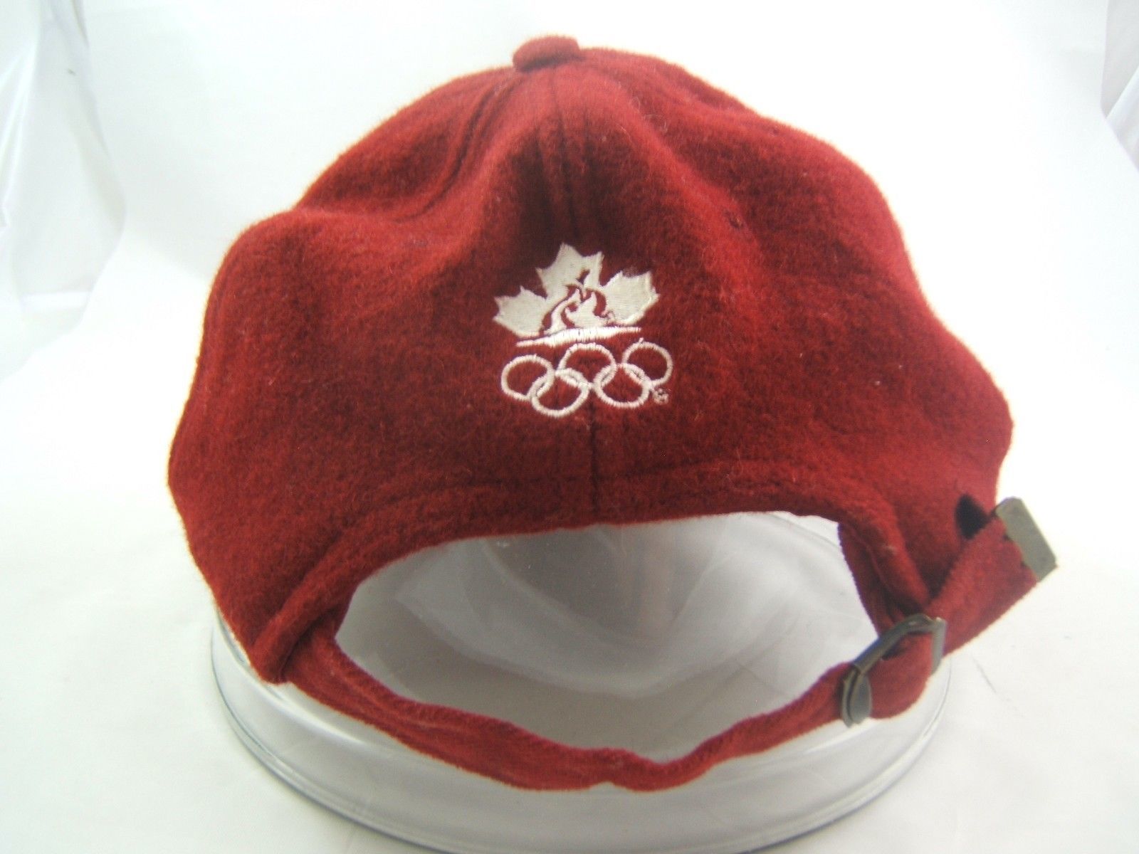 Roots Canada Olympic Hat Low Profile Small Burgundy Strapback Baseball Cap Hats