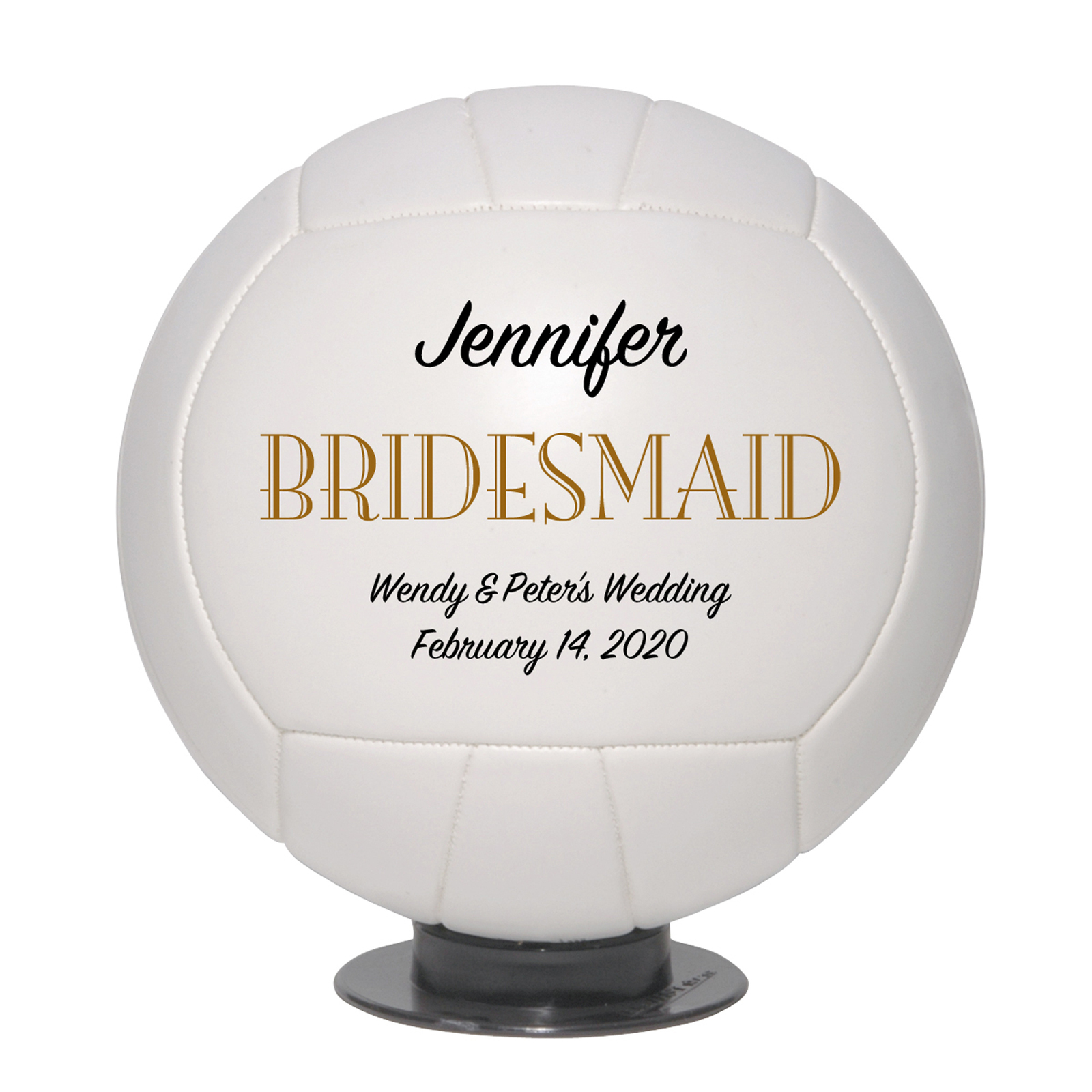 Bridesmaid Regulation Volleyball Wedding Gift Personalized Wedding