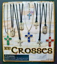 Vintage Mini Crosses Gumball Vending Machine Charms Header Display Card ... - $29.69