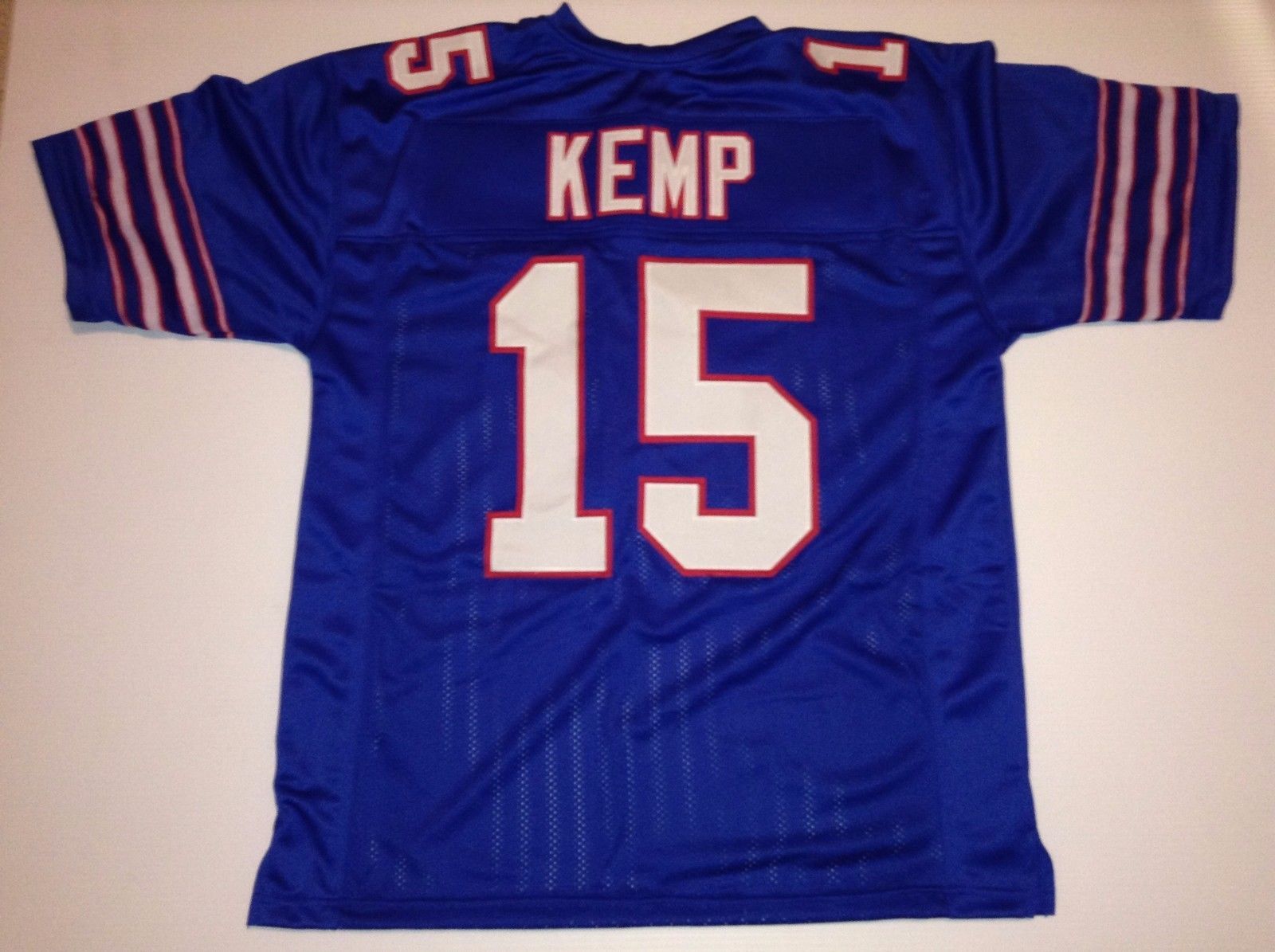 UNSIGNED CUSTOM Sewn Stitched Jack Kemp Blue Jersey M, L, XL, 2XL