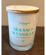 Scentsational Sea Salt Vanilla Candle Glass Jar 11 Oz Soy Wax Blend - $24.99