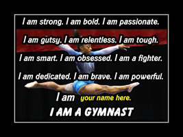 Motivational Simone Biles Personalized Gymnastic Poster Gymnast Wall Art... - $26.99+