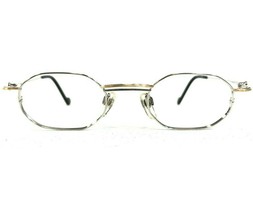 Vintage Etienne Aigner EA387 COL.47 Eyeglasses Frames Gold Silver Octagon 135 - $46.74