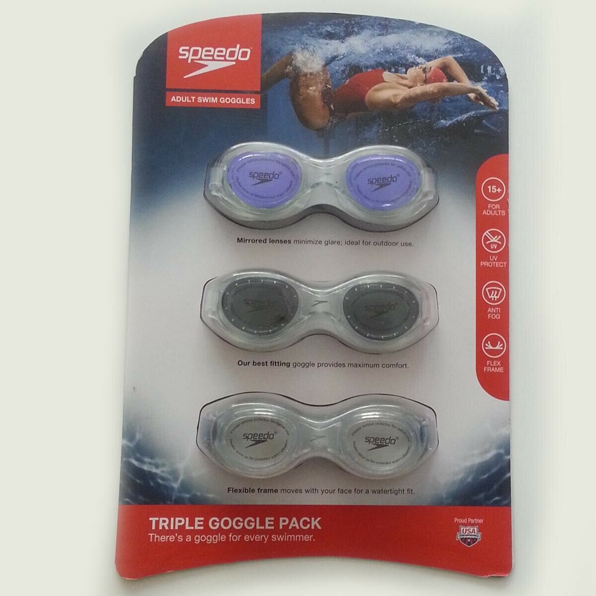 speedo adult swim goggles