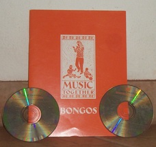 song book with 2 cd&#39;s Music together bongos  - $19.95